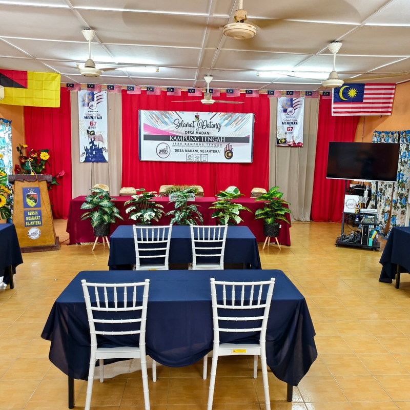 Ruang dan Kerusi yang selesa bagi pelbagai jenis Aturcara dan Majlis